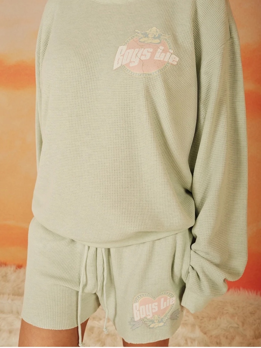 Boys Lie Breakfast Beers Pastel Basic Shorts L
